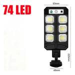 lumière solaire led moderne noire étanche jardin patio