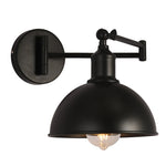 lampe murale industrielle bras pliant noir éclairage chambre coucher étude salon économique