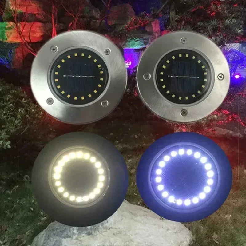 lumière solaire moderne led argent noir facile decoration extérieure ip65