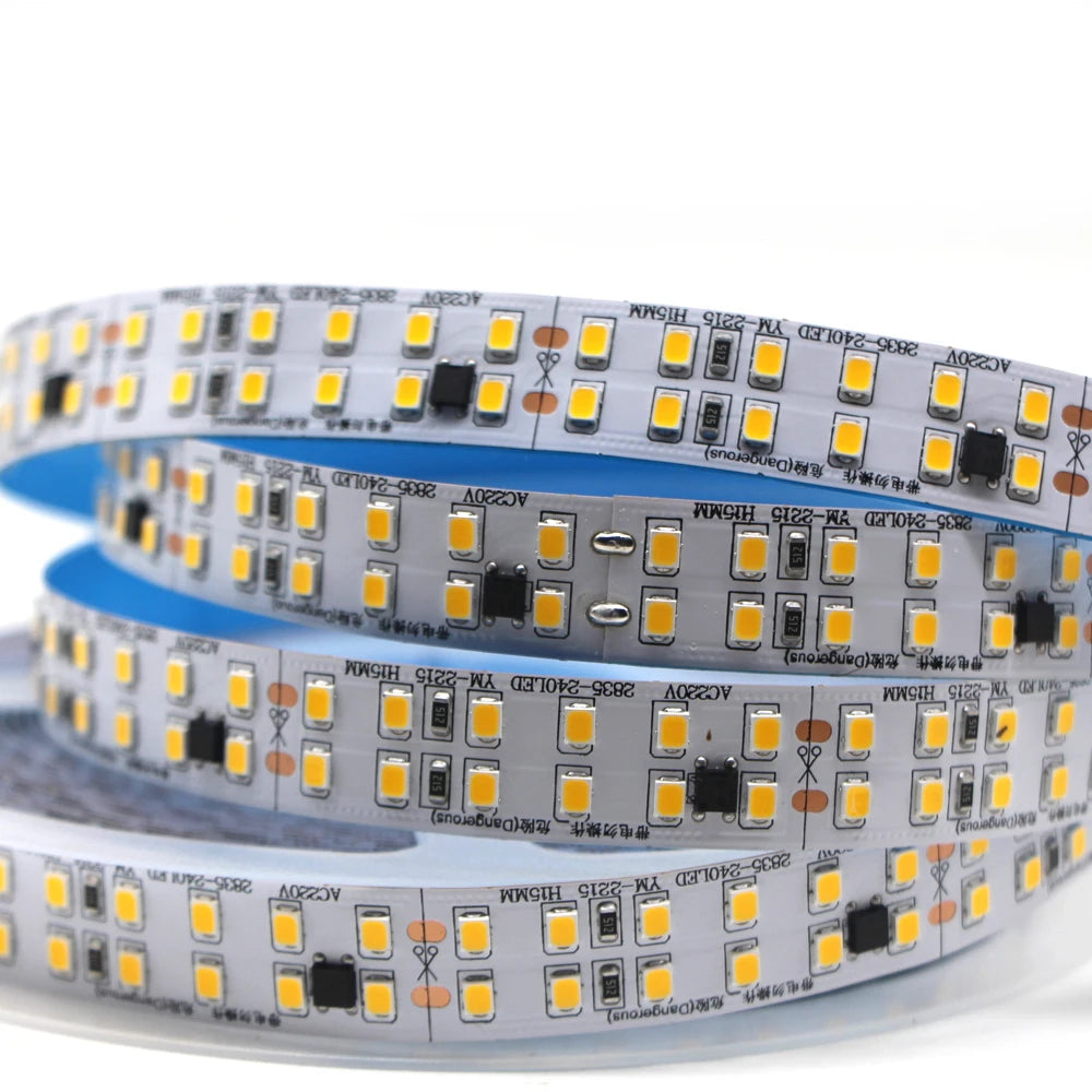 ruban led blanc 240leds adhésif moderne 5m 10m 220v smd2835