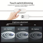 ruban led flexible blanc moderne interrupteur tactile usb adaptable 3000k 6000k minimaliste étanche décorationintérieur/extérieur