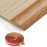 joint seuil pvc adhésif 1m brun clair rouge aspect bois moderne