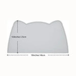 tapis silicone anti déversement chat chien moderne bols animaux transparents grande taille