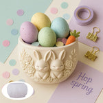 moule silicone pot décoration lapins roses artisanal fleurs succulente plumes bougies