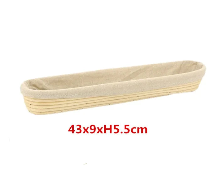 panier banneton rotin naturel fermentation pain toile intérieure beige clair classique
