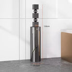 colonne decorative moderne argentee brillante grande dimension salle minimaliste deco intérieure