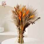 bouquet graminées séchées pampas blondes beiges vases décor maison anniversaire mariage