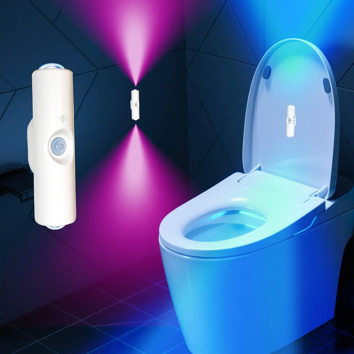 veilleuse lampe nuit rechargeable aimantée blanc moderne sans fil led chambre salon salle bain