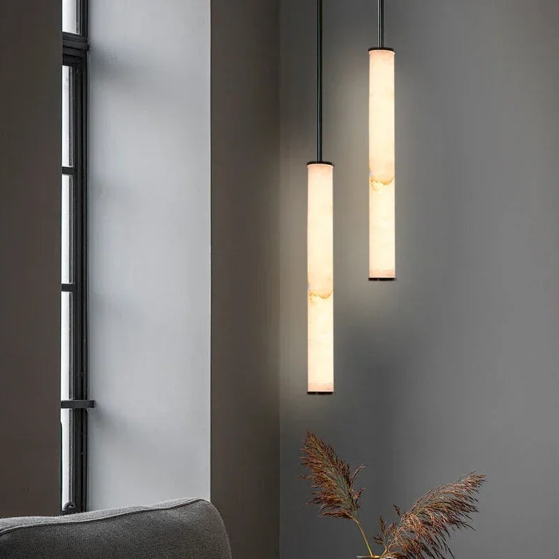 lampe suspendue moderne marbre blanc beige salon chambre led 249 2000lm