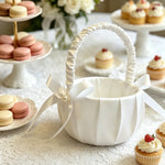 paniers mariage coussins alliances satin blanc rubans décorations mariage anniversaire noël valentin