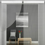 rideaux argentés franges brillantes modernes transparents salon chambre