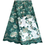 tissu tulle brodé fleurs rouge rose violet transparent occasion importante robe soirée cérémonie