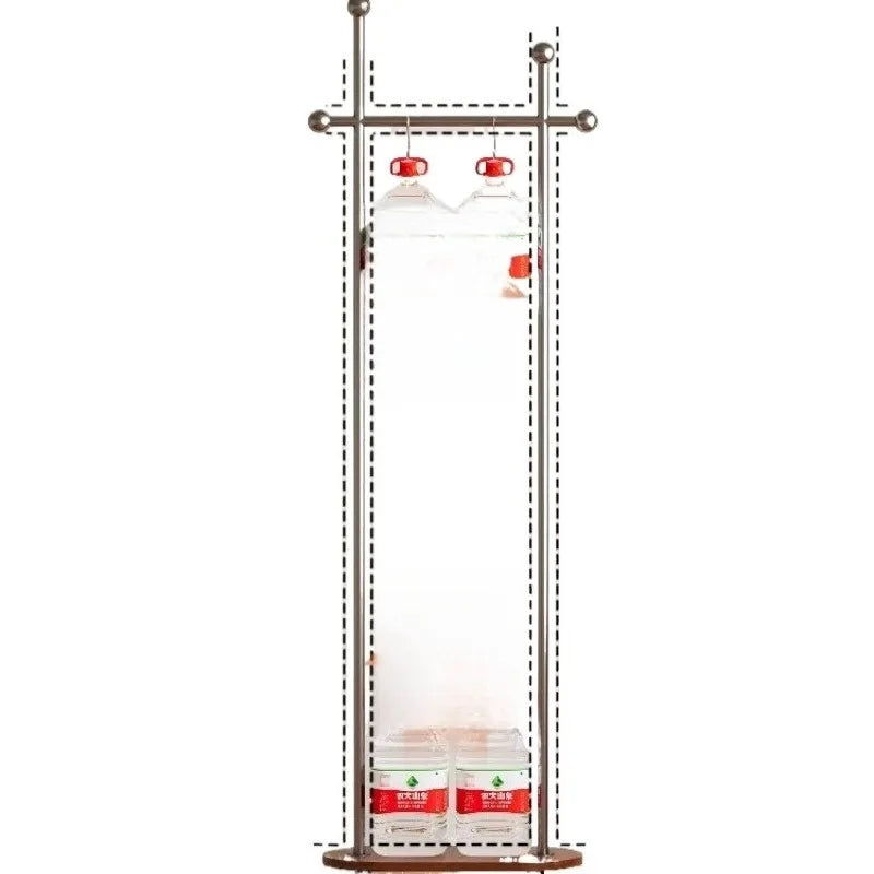 porte manteau moderne acier inoxydable gris roulettes vintage fonctionnel entrée chambre coucher
