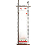 porte manteau moderne acier inoxydable gris roulettes vintage fonctionnel entrée chambre coucher