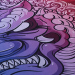 tapis souris jeu violet rose noir motif abstrait texture lisse moderne graphique adhésif