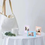 cadres photo rectangulaires miniatures couleurs multiples minimaliste decoratif adultes enfants