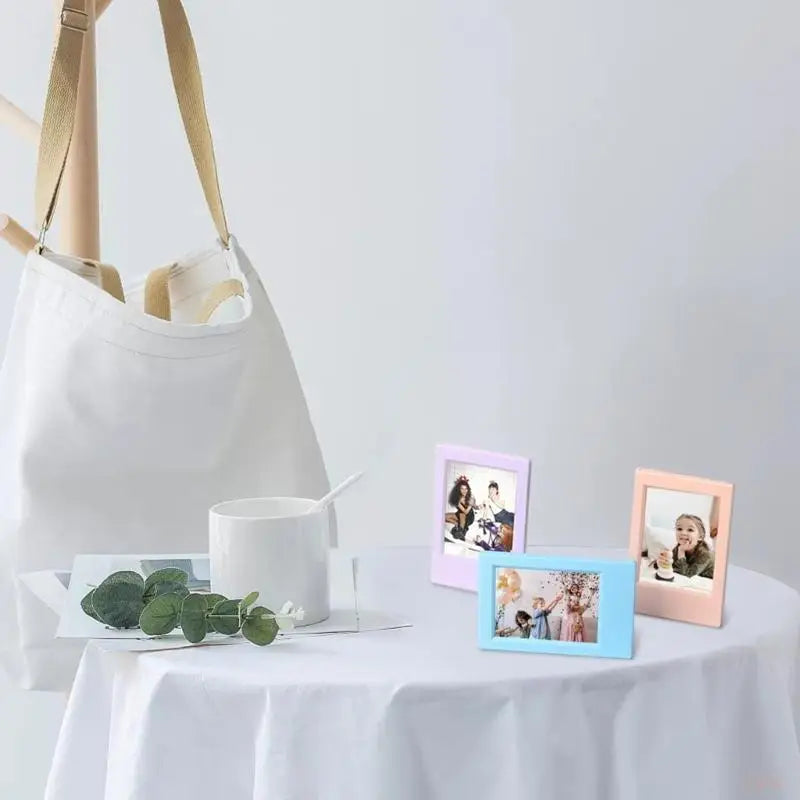 cadres photo rectangulaires miniatures couleurs multiples minimaliste decoratif adultes enfants