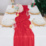 nappes décoratives rouge texturées semi transparentes élégantes festives 90x180 90x300 90x400