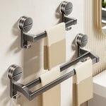 porte serviettes mural argenté lisse ventouse moderne salle bain étagère serviettes slips fixations sans