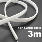 tube flexible protection ruban led blanc translucide moderne 12mm(ws2812) sans motif surface lisse