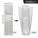 sac culture champignons blanc transparent respirant polypropylène clips fixation jardinage