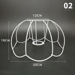 support lampe moderne grille fleurs blanc opacité bricolage fixations invisibles abat jour