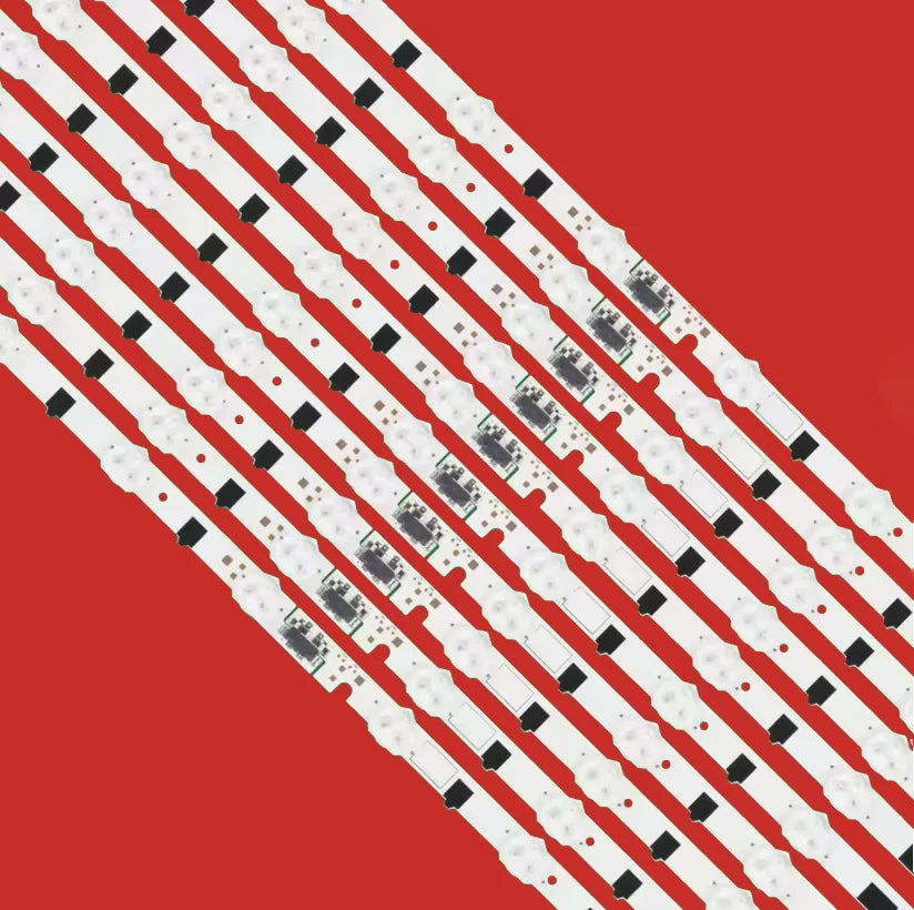 bande led blanc moderne 1153mm 11 diodes 3v opaques points noirs espacés