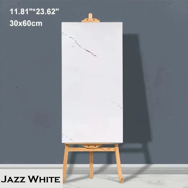auto adhésif panneau décoratif marbre blanc moderne intérieur cuisine meuble mur carreaux 30x60cm blanc