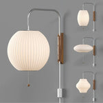 lampe murale moderne blanc rayures horizontales fixation câble interrupteur éclairage quotidien