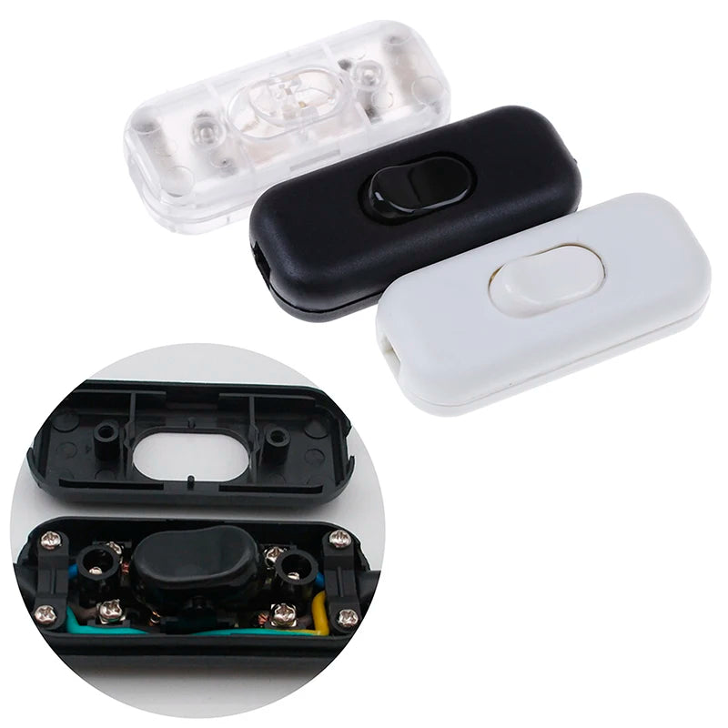 interrupteur bascule noir blanc transparent industriel utilitaire vis pieces interrupteur demontees cables electriques