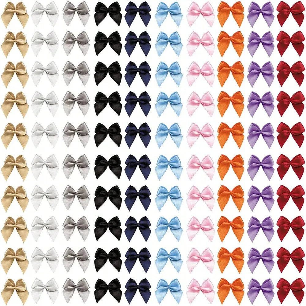 rubans nœuds satinés décorations mariage artisanat fleurs accessoires cadeaux faits main plusieurs couleurs