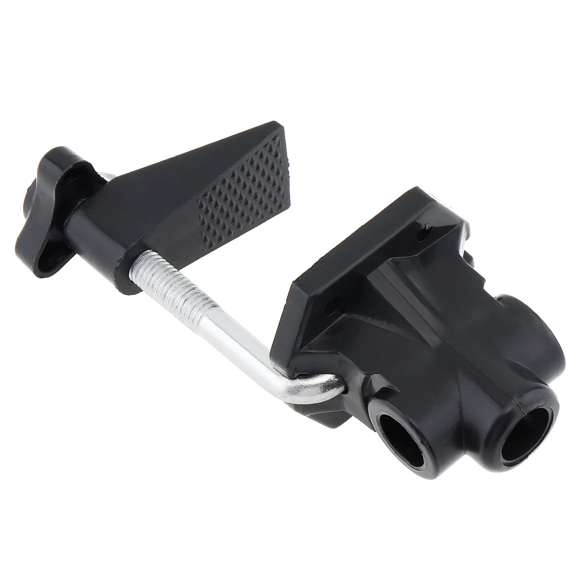 support lampe métal noir pince vis base hexagonale bras articulé clip microphone fixe