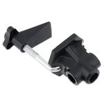 support lampe métal noir pince vis base hexagonale bras articulé clip microphone fixe