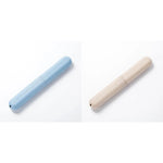 boîte rangement réutilisable moderne brosse dents rose bleu vert beige