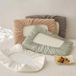 housse coussin coton polyester rayures vertes moderne fixée 30x50cm 40x60cm 42x70cm