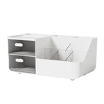 organisateur blanc compartiments rangement minimaliste moderne japonais mat plastique transparent compartments