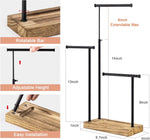 support bijoux moderne noir plateau bois boucles doreilles structure métallique haute qualité organisation industriel