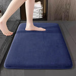 tapis bain absorbant gris rose clair moderne doux adhésif salon salle bain confortable