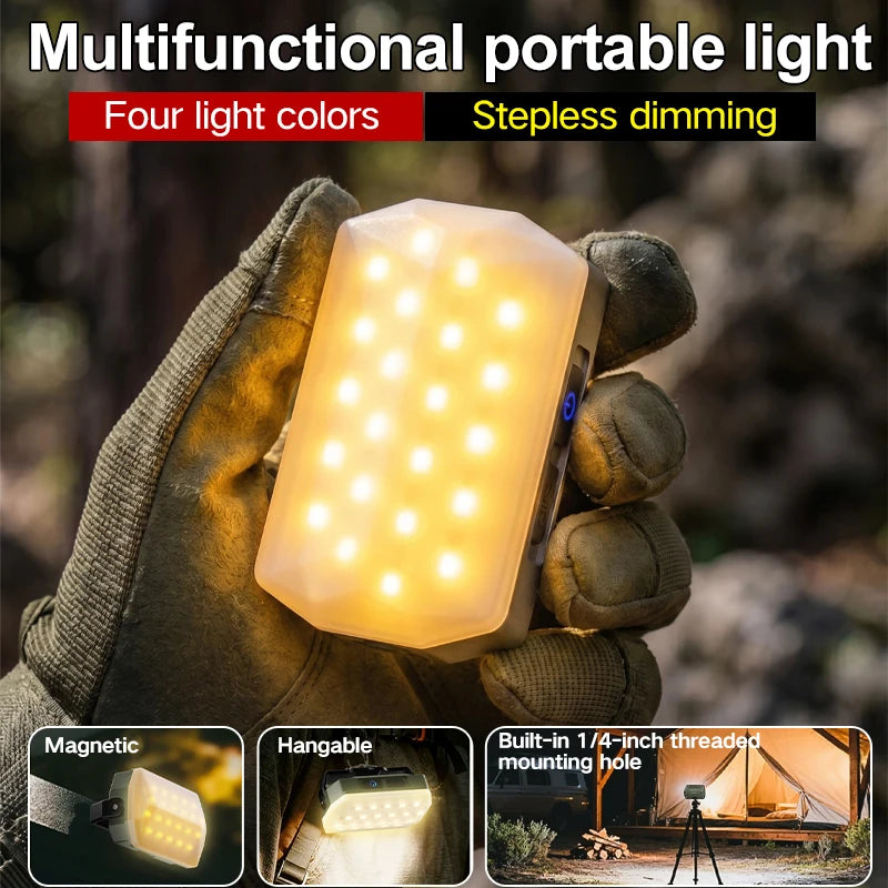 lampe poche multifonctionnelle moderne aimantée rechargeable blanc vert olive pratique