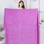 serviette bain microfibre douce absorbante séchage rapide grande grande taille coton confort moderne