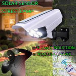 lampe solaire rue moderne blanc noir ip65 led 77 coB motion sensor auto allumage