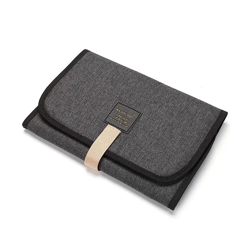 coussin bain bébé beige clair moderne pliable portable lavable étiquette cuir ceinture