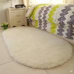 tapis moelleux peluche rose gris beige violet moderne salon chambre antidérapant polyester 40x60cm