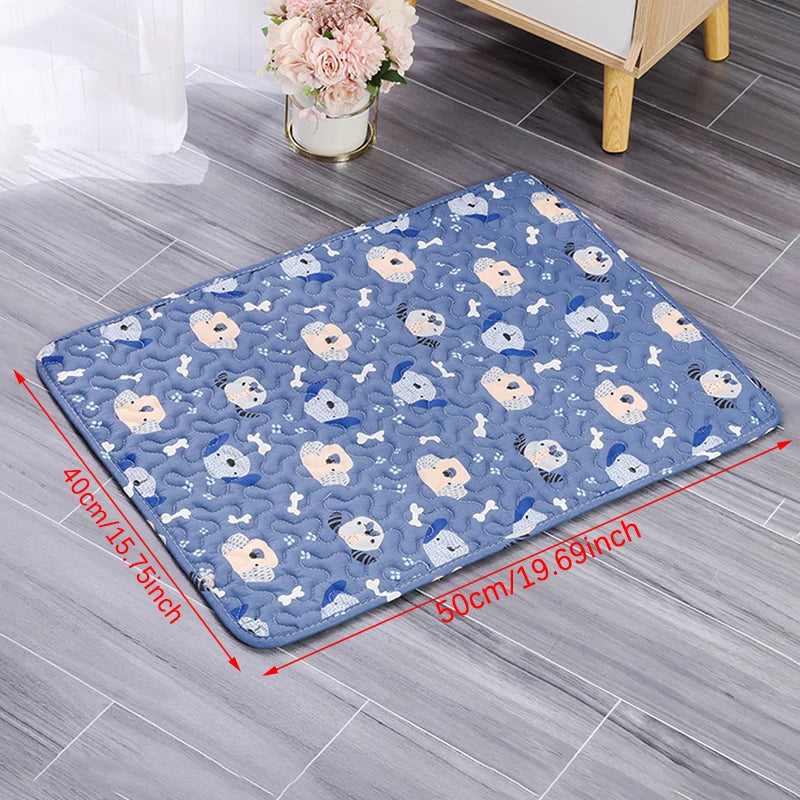 tapis d'entraînement lavable chiens motifs animaux rose vert bleu moderne