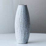 vases céramique moderne rayures horizontales opaques gris vert noirs