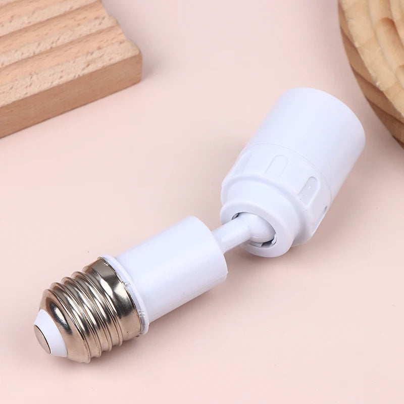 adaptateur ampoule e27 blanc moderne rotation 360 degrés métal réglable fixe led