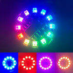 lampe led sans fil noir blanc modes induction magnétique led circulaires modernes