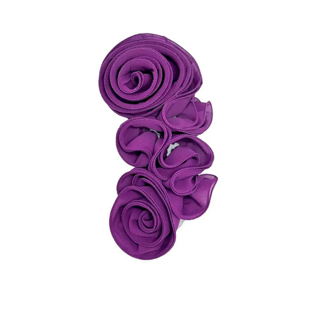 accessoire décoration mode fleur roses relief orange rose blanc rouge moderne élégant polyester