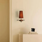 lampe murale rétro abatjour texture rugueuse éclairage quotidien beige marron vert minimaliste vintage années