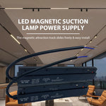 lampe led succion magnétique noir moderne 48v 100w 200w clips câble interrupteur